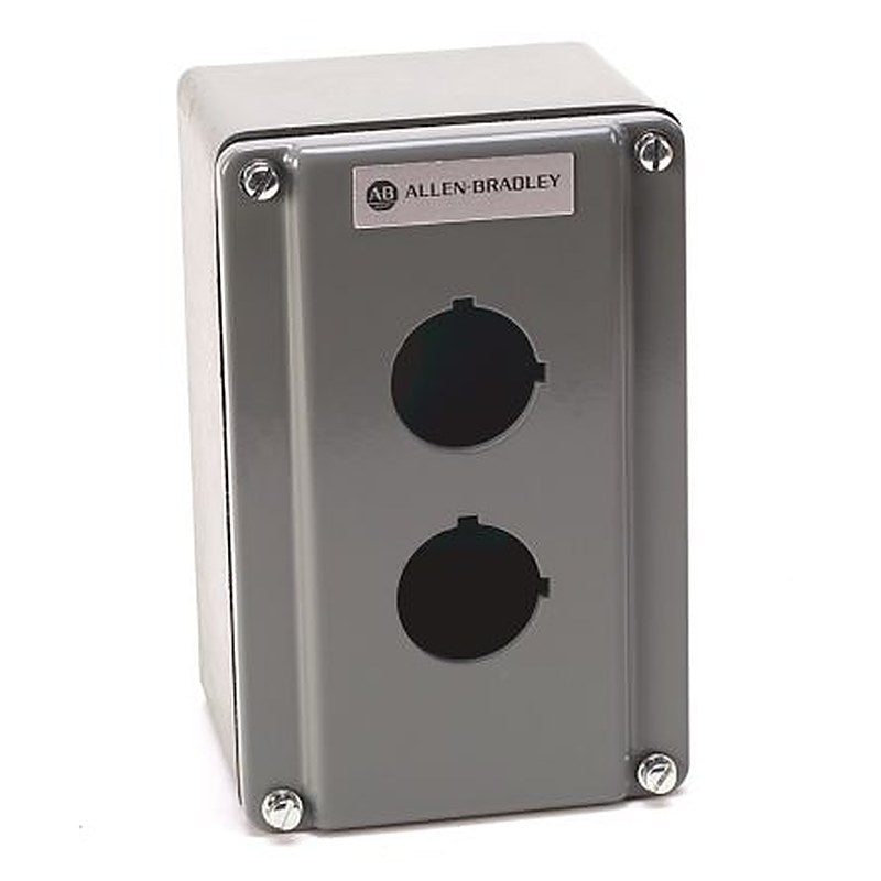 Allen Bradley Grey Plastic 800T Push Button Enclosure - 4 Hole 30 mm Diameter