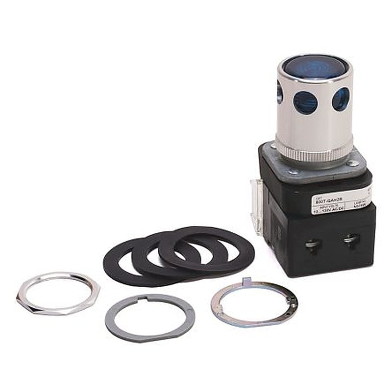 Allen Bradley 800T Series Blue Momentary Push Button Head, 30 mm Cutout, IP67, IP69K