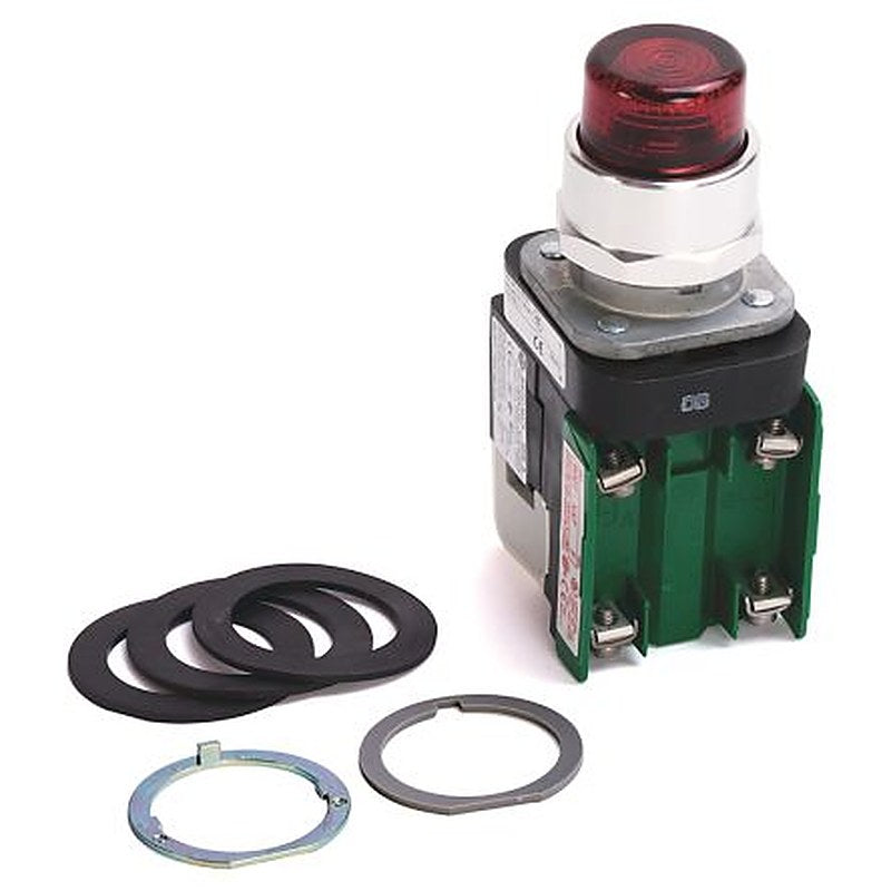 Allen Bradley 800T Series Red Momentary Push Button Head, 30 mm Cutout, IP67, IP69K