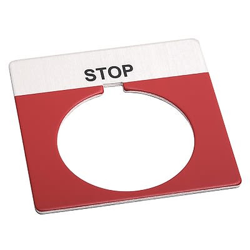 Allen Bradley Legend Plate for Use with 30 mm Pushbutton