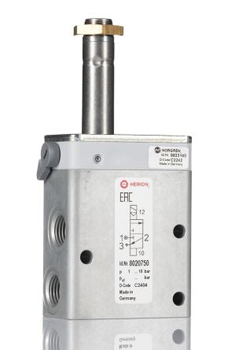 Norgren Pneumatic Solenoid Valve - 3/2 Way, 5/2 Way Solenoid/Air ISO 228, BSPP 80207  Series 230 V ac, 24V dc