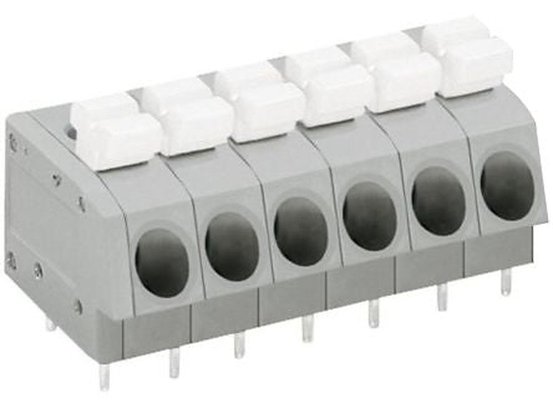 WAGO 804 Series PCB PCB Female Solder, 6-Pole, 10A, 24 A, 6-Way