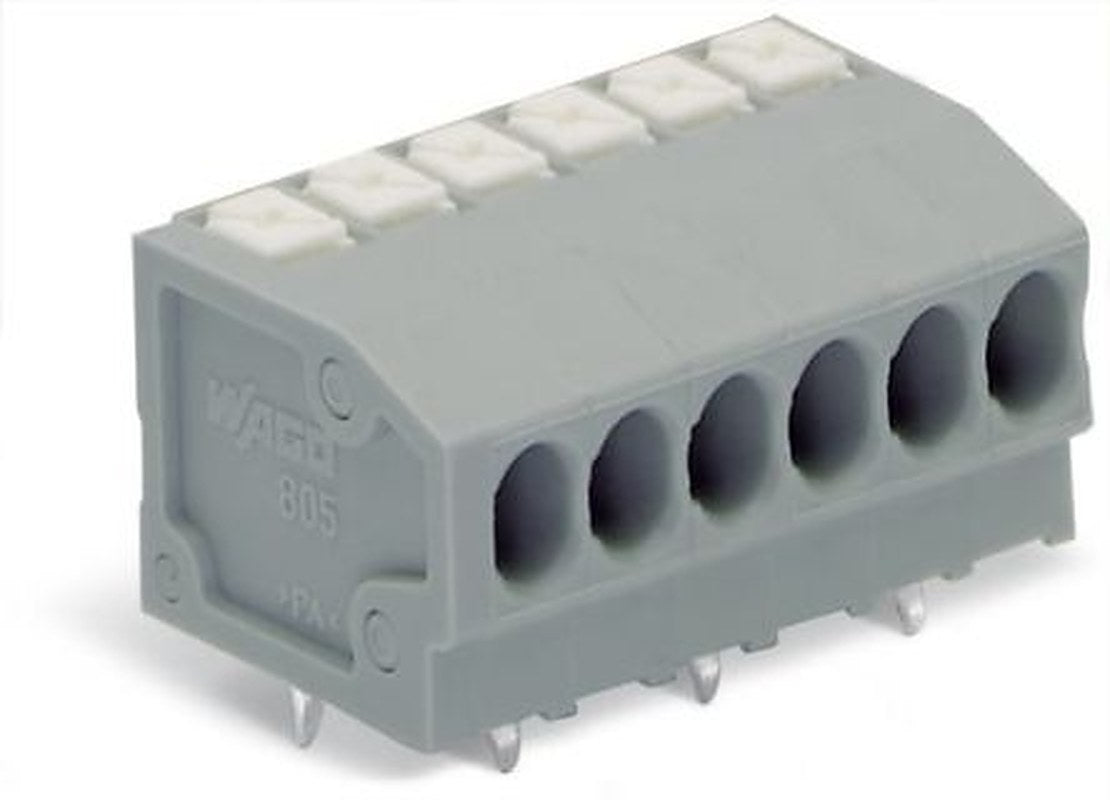 WAGO 805 Series PCB Terminal Block, 9-Contact, 3.5 mm Pitch, PCB, 1 Row