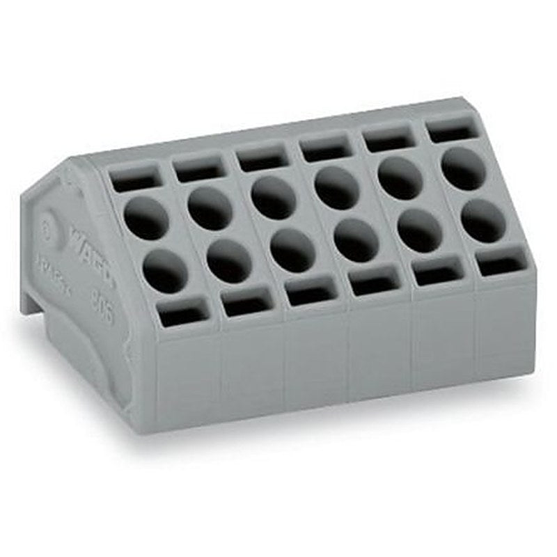 WAGO 806 Series Angled PCB PCB Socket, 12-Contact, 1 Row, 5 mm Pitch Cage Clamp