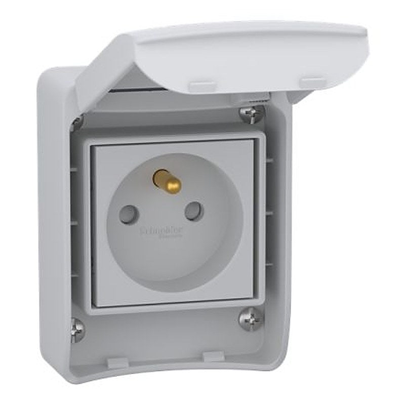 Schneider Electric Mureva Grey Back Box, 4 Fixing Points, IP65 65mm