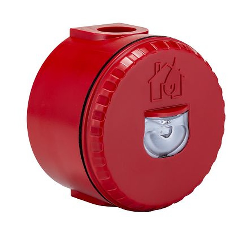 Eaton Solista LX Wall Series Red Flashing Beacon 60V dc, LED Bulb Wall, IP65