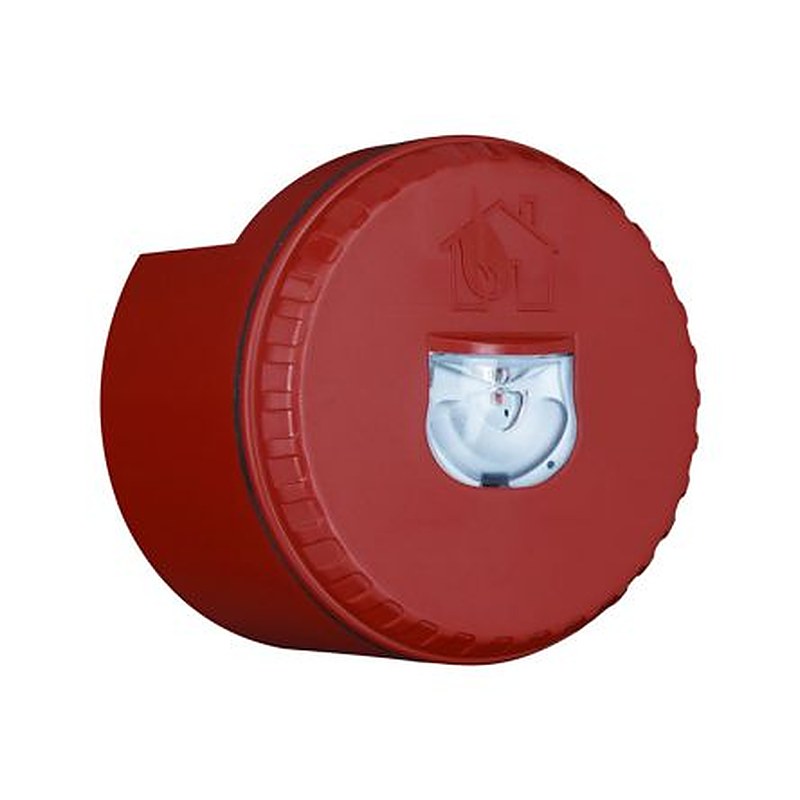 Eaton Solista LX Wall Series Red Flashing Beacon 60V dc, LED Bulb Wall, IP33C, IP65