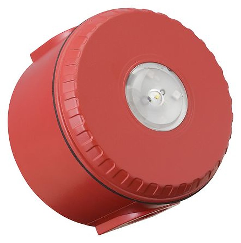 Eaton Solista LX Ceiling Series Red Flashing Beacon 60V dc, LED Bulb Ceiling, IP65, IP33C