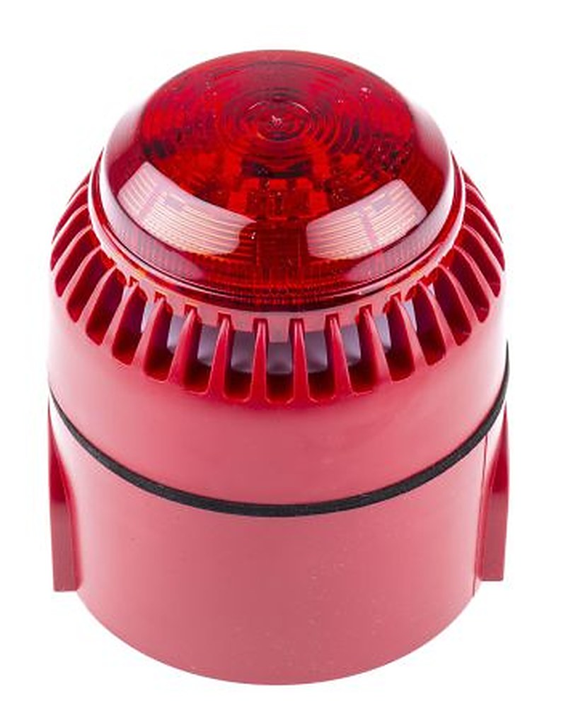 Eaton RoLP Solista Series Red Sounder-Beacon Combination, IP54, IP65 28V dc Panel 101 dB @ 1m