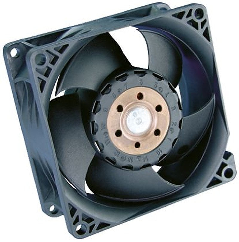 ebm-papst 8200 J Series Axial Fan, 12V dc, 222.7 m³/h, 39 W, 3.25 A Max, IP54 80 mm 80mm 38 mm