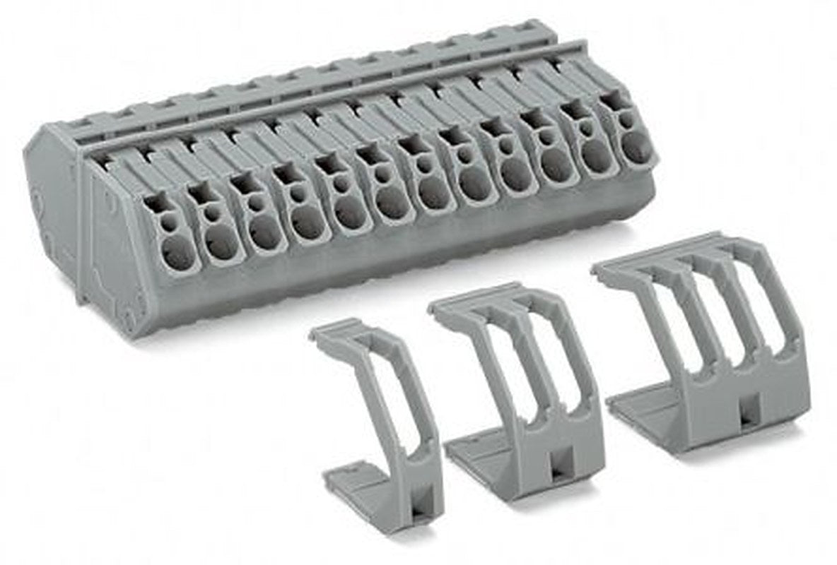 WAGO 826 Series Terminal Block, 4-Way, 12AWG, 28 AWG Wire, 32A Cage Clamp