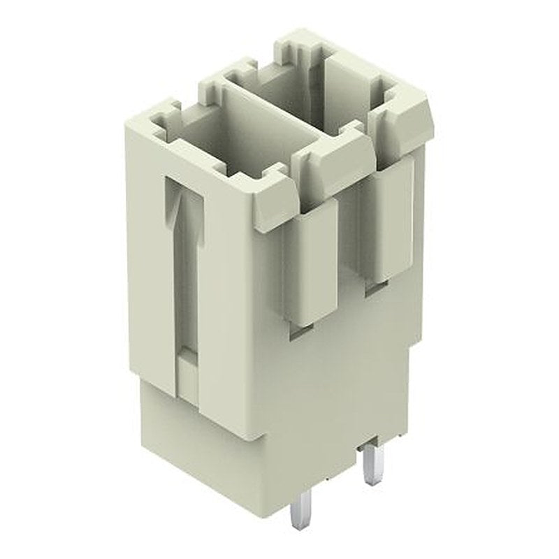 WAGO 831 Series Straight PCB PCB Header, 2 Contact(s), 7.62 mm Pitch, 1 Row, Shrouded