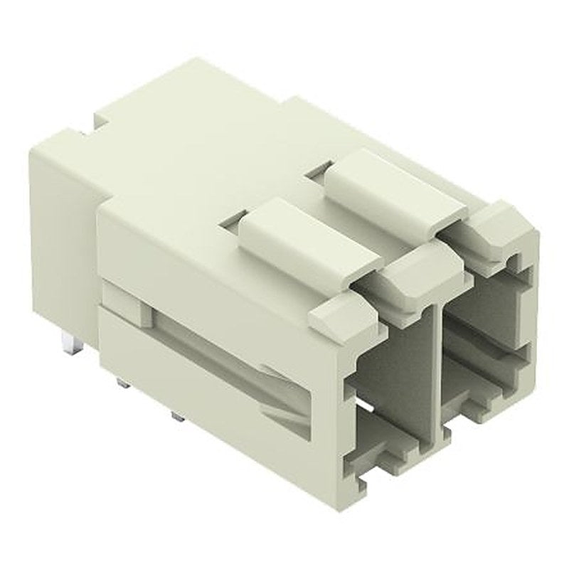 WAGO 831 Series Angled PCB PCB Header, 2 Contact(s), 7.62 mm Pitch, 1 Row, Shrouded