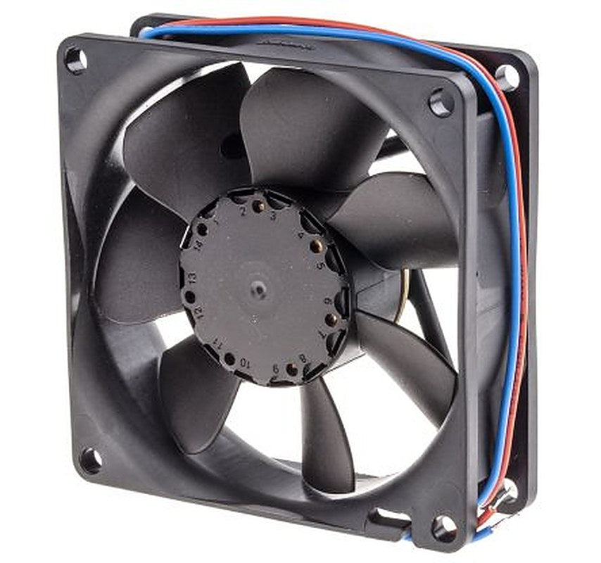 ebm-papst 8400 N Series Axial Fan, 12V dc, 79 m³/h, 2.8 W, 233 mA Max, IP68 80 mm 80mm 25 mm