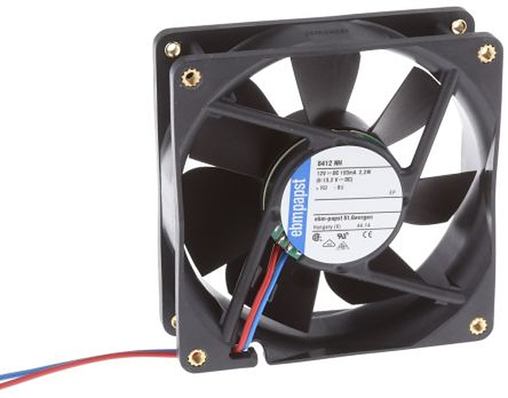 ebm-papst 8400 N Series Axial Fan, 12V dc, 79 m³/h, 2.2 W, IP20 80 mm 25mm 25 mm