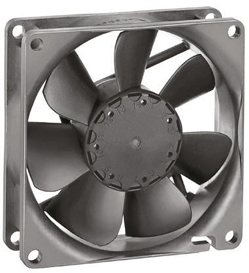 ebm-papst 8400 N Series Axial Fan, 24V dc, 58 m³/h, 1.4 W, IP20 80 mm 80mm 25 mm