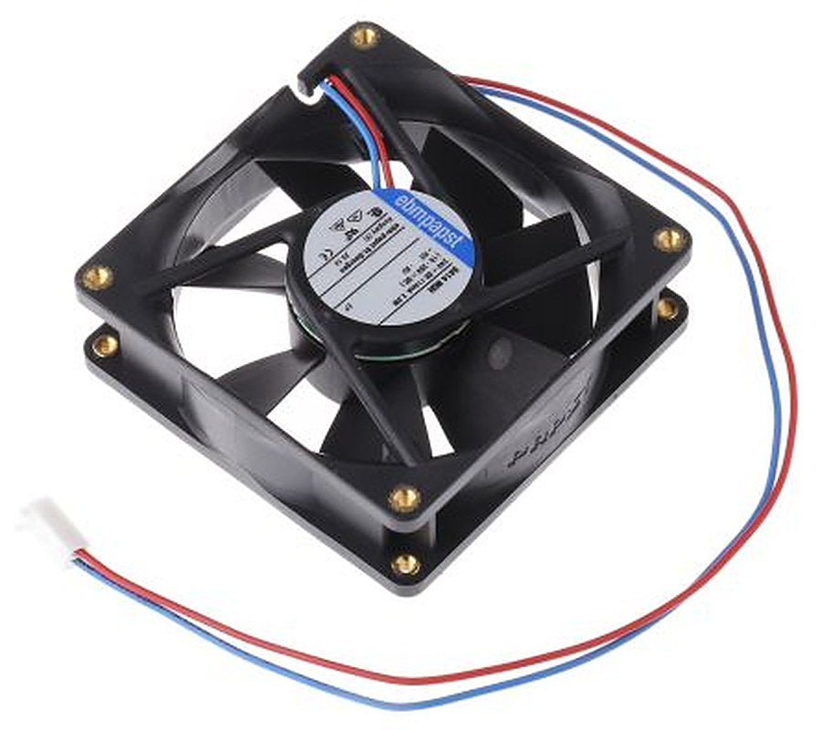 ebm-papst 8400 N Series Axial Fan, 24V dc, 79 m³/h, 2.8 W, IP20 80 mm 25mm 25 mm