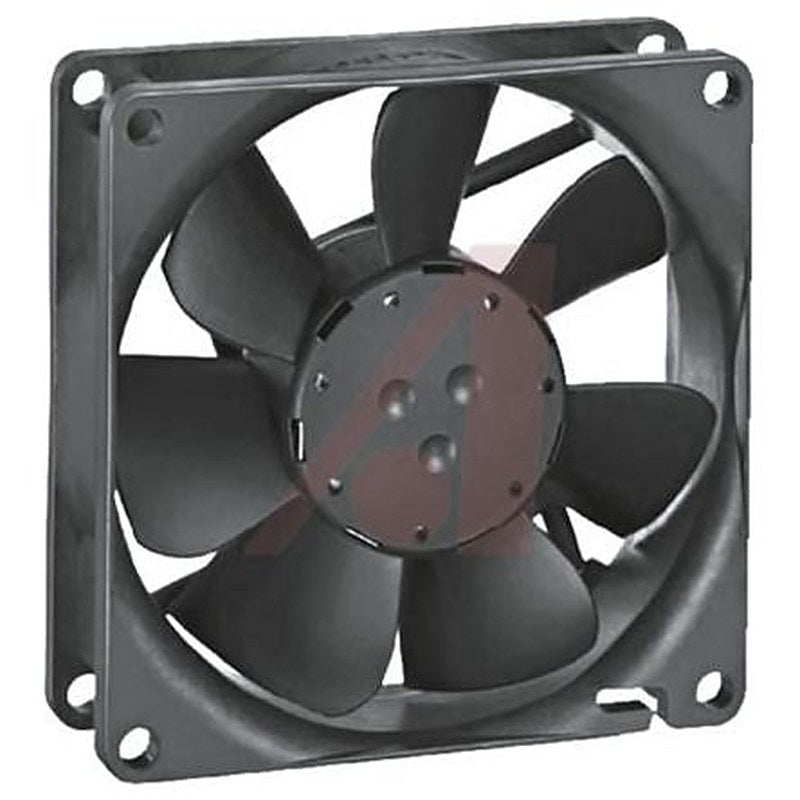 ebm-papst 8400 N Series Axial Fan, 24V dc, 58 m³/h, 1.4 W, IP68 80 mm 25.4mm 25.4 mm