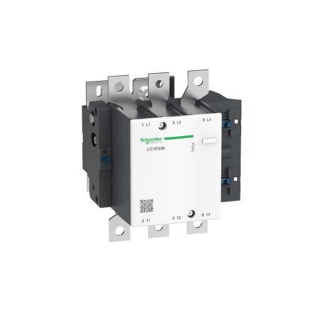 The Schneider Electric LC1F330M7 is a LC1F series 3 pole Tesys F contactor used for motor control and resistive load. Poles description 3P Pole contact composition 3 NO Rated operational current 400 A Control circuit voltage 220 V AC