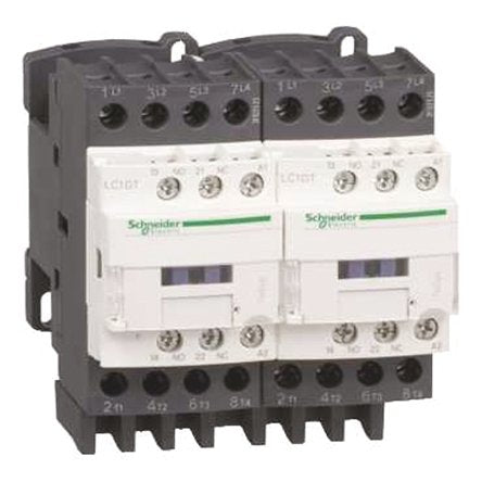 The Schneider Electric LC2DT32U7 is a LC2D series 4 pole TeSys IEC Deca changeover contactor used for resistive load. Poles description 4P Pole contact composition 4 no Rated operational current 32 A Control circuit voltage 240 V AC