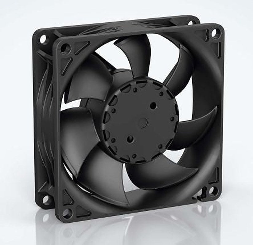 ebm-papst 8450 Series Axial Fan, 24V dc, 117 m³/h, 6.8 W, 0.12 A Max, IP20 80 mm 25.4mm 25.4 mm