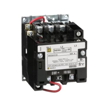 NEMA Contactor, Type S, nonreversing, Size 0, 18A, 2 HP at 230 VAC, 1 phase, up to 100 kA, 2 pole, 240 VAC coil, open [TAA] (NEMA Contactor Type S) is a Schneider Electric product. Designed for reliable performance and long service life. Available across Iraq — contact us for pricing and delivery options.