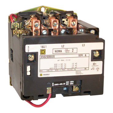 NEMA Contactor, Type S, nonreversing, Size 2, 45A, 25 HP at 575 VAC, 3 phase, up to 100 kA, 5 pole, 240 VAC coil, open [TAA] (NEMA Contactor Type S) is a Schneider Electric product. Designed for reliable performance and long service life. Available across Iraq — contact us for pricing and delivery options.