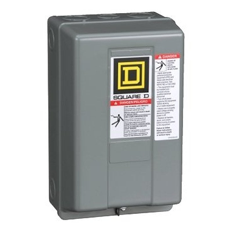 NEMA Contactor, Type S, nonreversing, Size 00, 9A, 3 HP at 550 VAC, 3 phase, up to 100 kA, 3 pole, 208 VAC coil, NEMA 1 [TAA] (NEMA Contactor Type S) is a Schneider Electric product. Designed for reliable performance and long service life. Available across Iraq — contact us for pricing and delivery options.