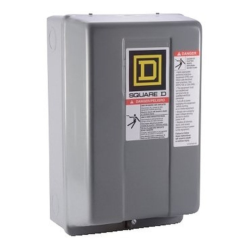 NEMA Contactor, Type S, nonreversing, Size 1, 27A, 3 HP at 230 VAC, 1 phase, up to 100 kA, 2 pole, 120 VAC coil, NEMA 1 [TAA] (NEMA Contactor Type S) is a Schneider Electric product. Designed for reliable performance and long service life. Available across Iraq — contact us for pricing and delivery options.