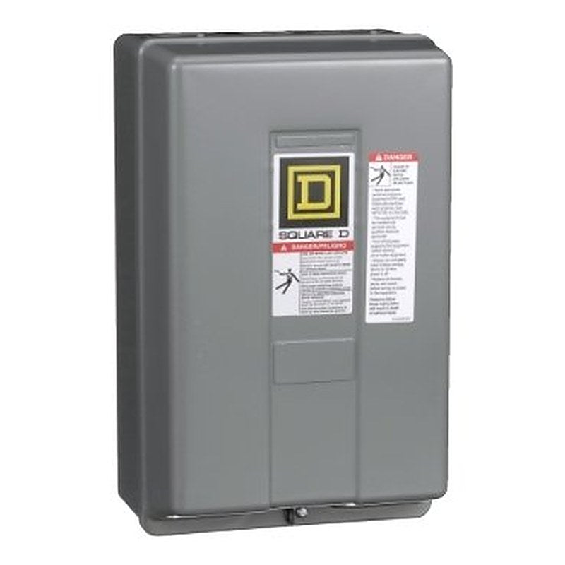 NEMA Contactor, Type S, nonreversing, Size 2, 45A, 25 HP at 575 VAC, 3 phase, up to 100 kA, 3 pole, 240 VAC coil, NEMA 1 [TAA] (NEMA Contactor Type S) is a Schneider Electric product. Designed for reliable performance and long service life. Available across Iraq — contact us for pricing and delivery options.