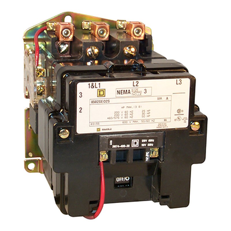 NEMA Contactor, Type S, nonreversing, Size 3, 90A, 50 HP at 575 VAC, 3 phase, up to 100 kA, 3 pole, 208 VAC coil, open [TAA] (NEMA Contactor Type S) is a Schneider Electric product. Designed for reliable performance and long service life. Available across Iraq — contact us for pricing and delivery options.