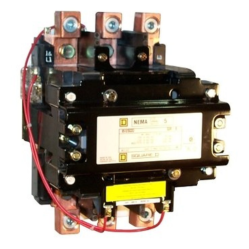 NEMA Contactor, Type S, nonreversing, Size 5, 270A, 1 phase, up to 100 kA, 2 pole, 120 VAC coil, open [TAA] (NEMA Contactor Type S) is a Schneider Electric product. Designed for reliable performance and long service life. Available across Iraq — contact us for pricing and delivery options.