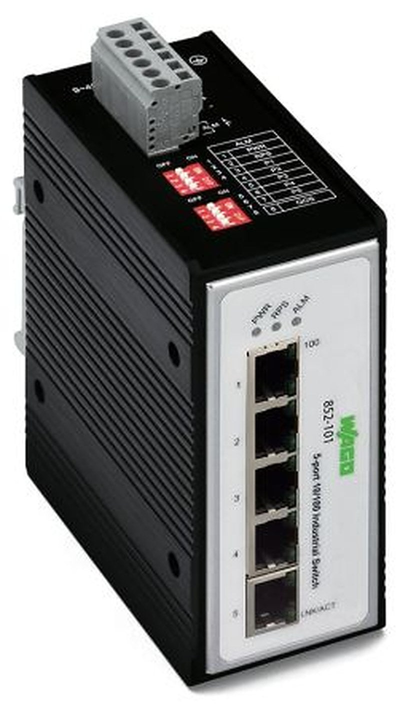 WAGO Unmanaged 5 Port Industrial Ethernet Switch