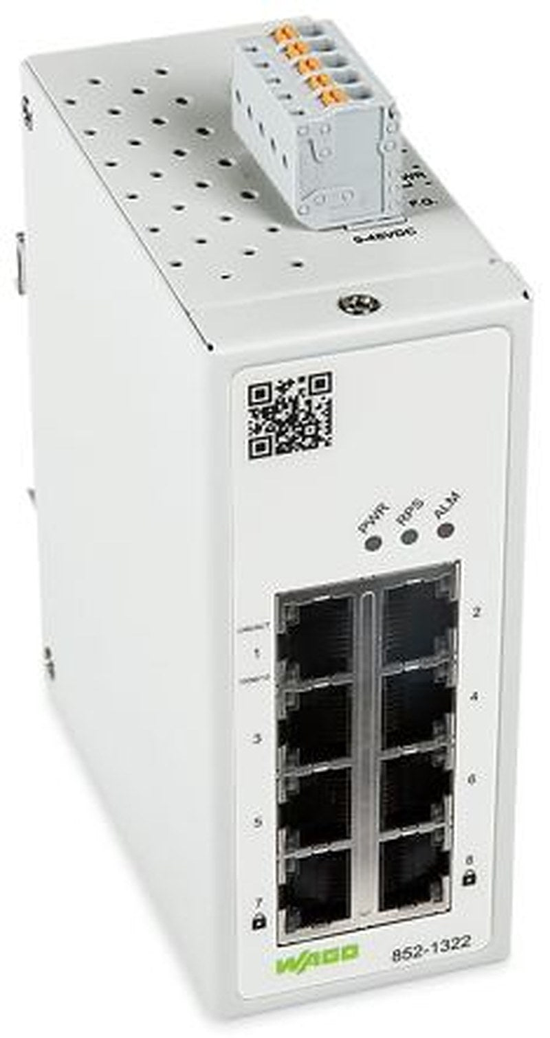 WAGO Managed 8 Port Industrial Ethernet Switch