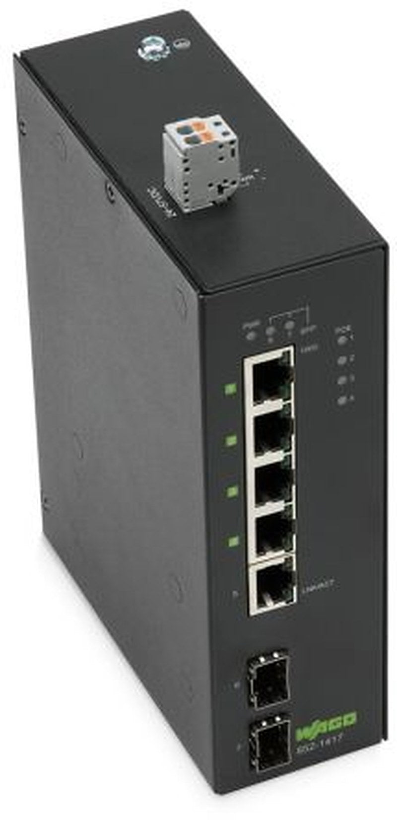 WAGO Unmanaged 5 Port Industrial Ethernet Switch Power Over Ethernet