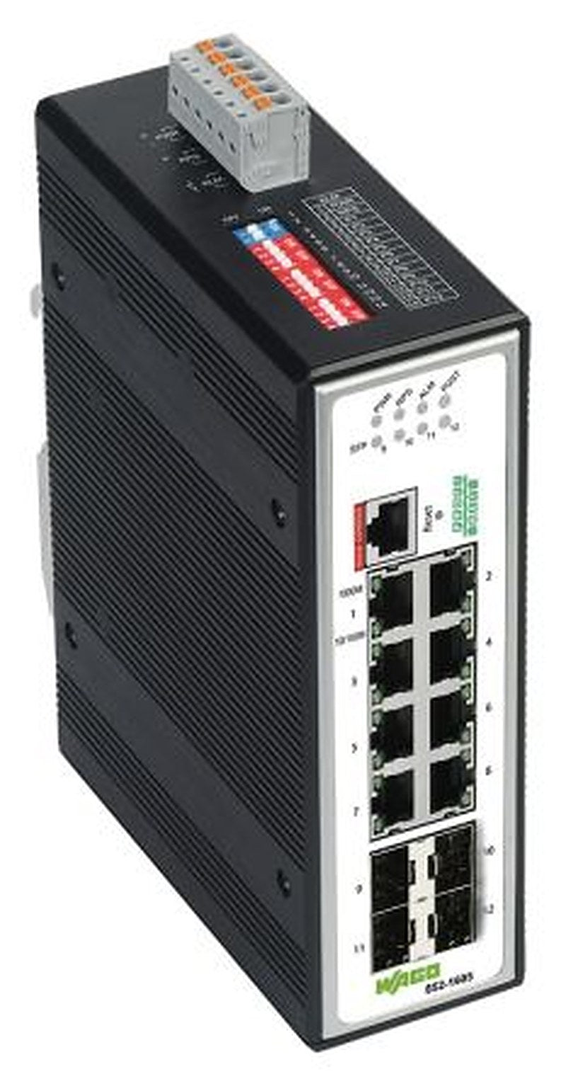 WAGO Managed 8 Port Industrial Ethernet Switch