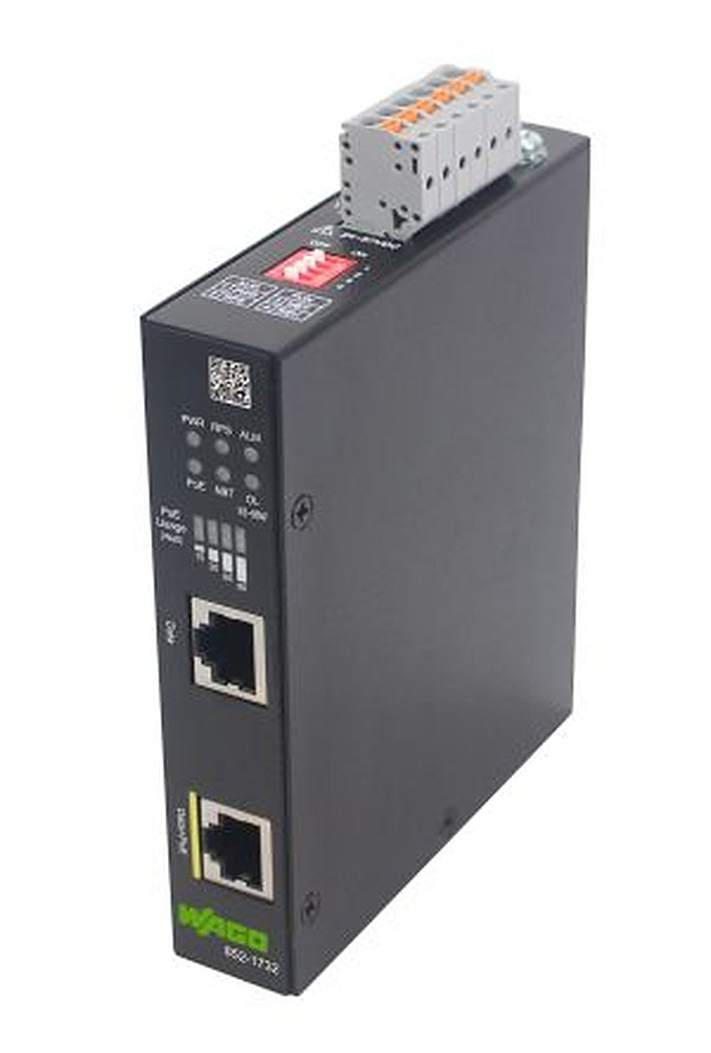WAGO 2 Port PoE Injector, 24V dc, 57 V dc Input 120 W, 24V dc, 57 V dc Output, 5 A