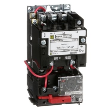 NEMA motor starter, Type S, nonreversing, Size 00, 9A, 2HP at 460VAC, up to 100kA SCCR, 3 phase, 3 pole, Motor Logic, 120VAC coil, open [TAA] (NEMA motor starter Type S) is a Schneider Electric product. Designed for reliable performance and long service life. Available across Iraq — contact us for pricing and delivery options.