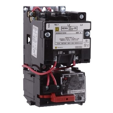 NEMA Motor Starter, Type S, nonreversing, Size 0, 18A, 5 HP at 460 VAC, up to 65 kA SCCR, 3 phase, 3 pole, bimetal, 480 VAC coil, NEMA 12 [TAA] (NEMA Motor Starter Type S) is a Schneider Electric product. Designed for reliable performance and long service life. Available across Iraq — contact us for pricing and delivery options.