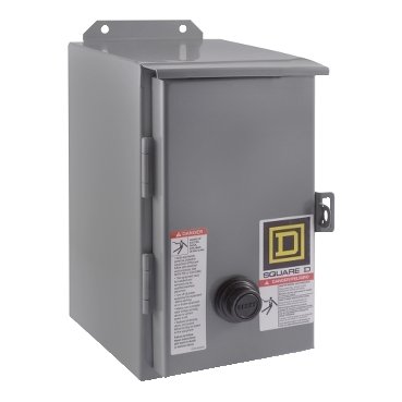 NEMA Motor Starter, Type S, nonreversing, Size 0, 18A, 5 HP at 460 VAC, 5 kA SCCR, 3 phase, 3 pole, melting alloy, 120 VAC coil, NEMA 12 [TAA] (NEMA Motor Starter Type S) is a Schneider Electric product. Designed for reliable performance and long service life. Available across Iraq — contact us for pricing and delivery options.