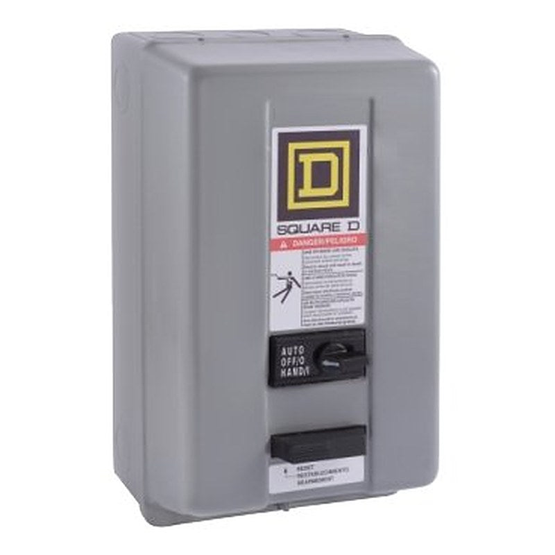 NEMA Motor Starter, Type S, nonreversing, Size 00, 9A, 2 HP at 460 VAC, up to 100 kA SCCR, 3 phase, 3 pole, Motor Logic, 120 VAC coil, NEMA 1 [TAA] (NEMA Motor Starter Type S) is a Schneider Electric product. Designed for reliable performance and long service life. Available across Iraq — contact us for pricing and delivery options.