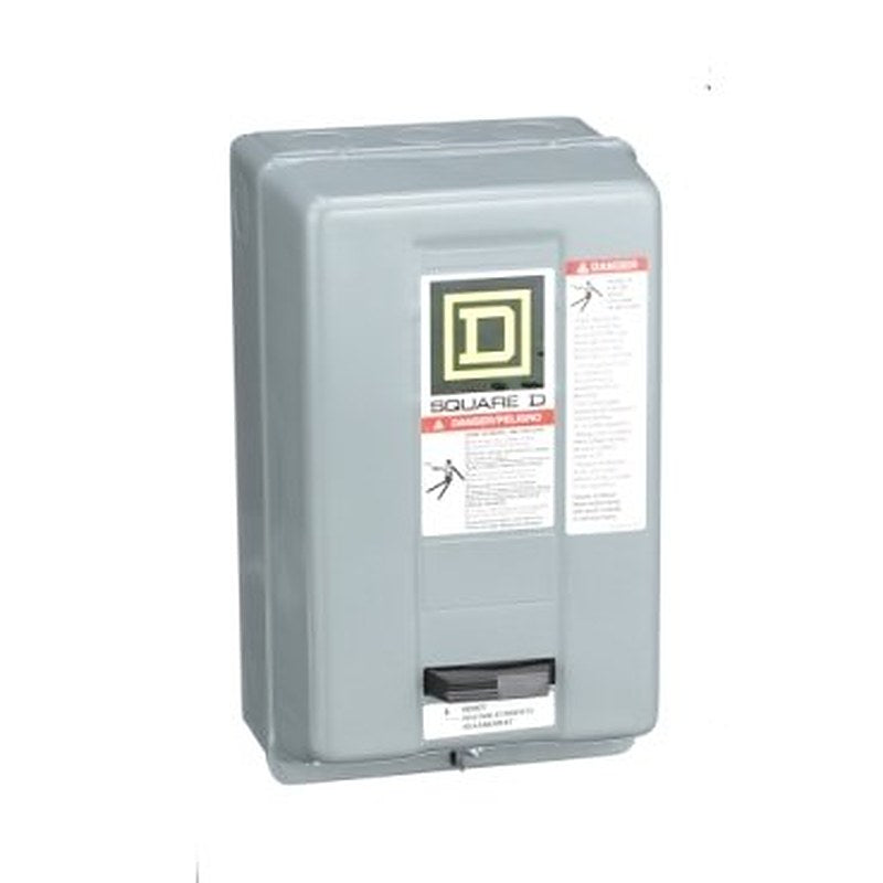 NEMA motor starter, Type S, nonreversing, Size 00, 9A, 2HP at 460VAC, 5kA SCCR, 3 phase, 3 pole, melting alloy, 208VAC coil, NEMA 1 [TAA] (NEMA motor starter Type S) is a Schneider Electric product. Designed for reliable performance and long service life. Available across Iraq — contact us for pricing and delivery options.
