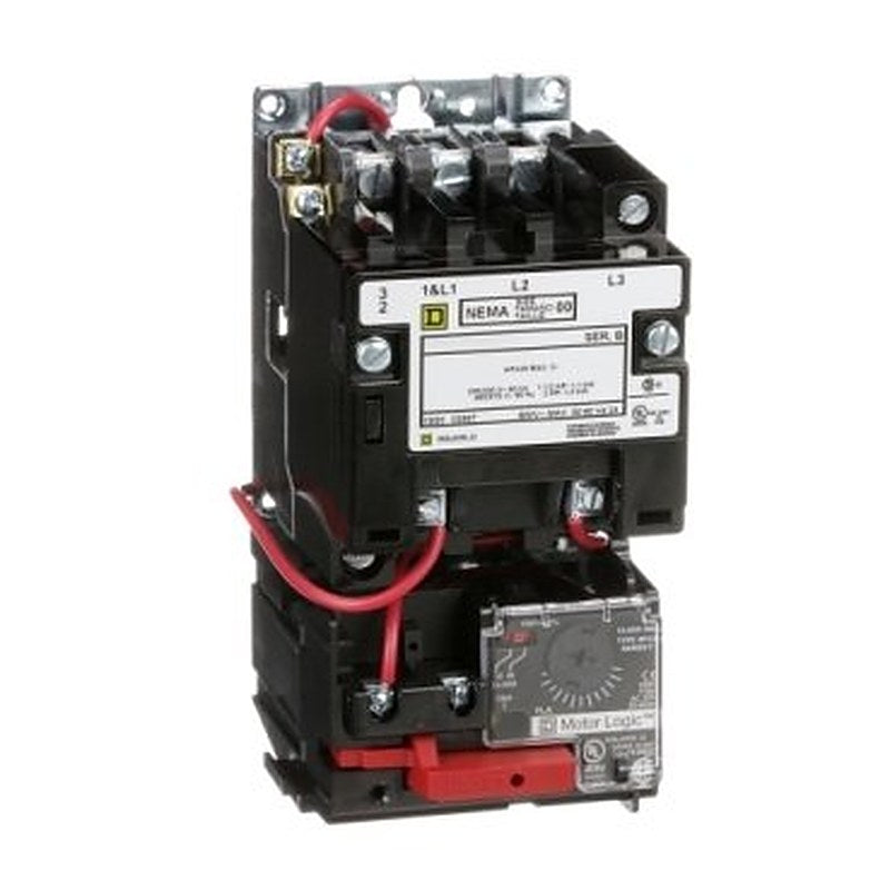 NEMA Motor Starter, Type S, nonreversing, Size 00, 9A, 2 HP at 460 VAC, up to 100 kA SCCR, 3 phase, 3 pole, Motor Logic, 240 VAC coil, open [TAA] (NEMA Motor Starter Type S) is a Schneider Electric product. Designed for reliable performance and long service life. Available across Iraq — contact us for pricing and delivery options.