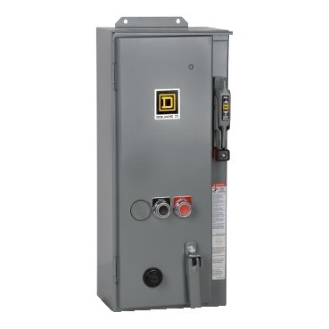 NEMA Combination Starter, Type S, 30A fusible disconnect, Size 1, 27A, 5 HP at 240 VAC polyphase, 240 VAC coil, NEMA 12 [TAA] (NEMA Combination Starter Type S) is a Schneider Electric product. Designed for reliable performance and long service life. Available across Iraq — contact us for pricing and delivery options.