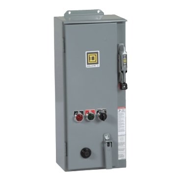 NEMA combination starter, Type S, 30A fusible disconnect, Size 1, 27A, melting alloy overload, 120VAC coil, NEMA 3R/12 [TAA] (NEMA combination starter Type S) is a Schneider Electric product. Designed for reliable performance and long service life. Available across Iraq — contact us for pricing and delivery options.