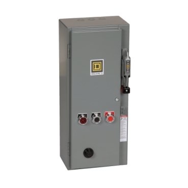 NEMA Combination Starter, Type S, 30A fusible disconnect, Size 1, 27A, 10 HP at 600 VAC polyphase, 480 VAC coil, NEMA 1 [TAA] (NEMA Combination Starter Type S) is a Schneider Electric product. Designed for reliable performance and long service life. Available across Iraq — contact us for pricing and delivery options.