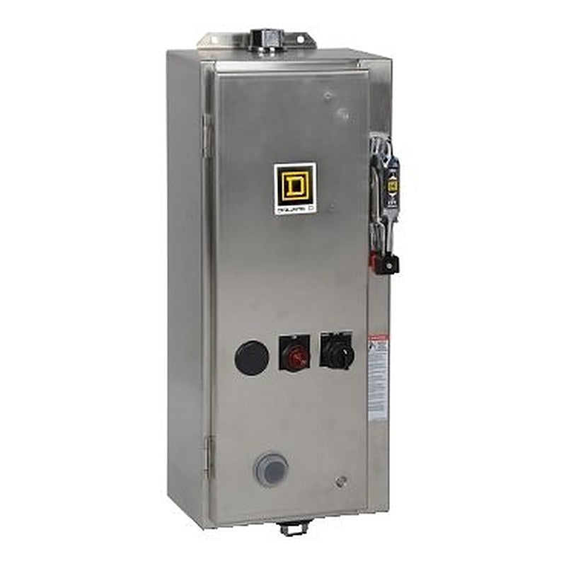 NEMA Combination Starter, Type S, 30A fusible disconnect, Size 0, 18A, 5 HP at 600 VAC polyphase, 120VAC coil, NEMA 4/4X [TAA] (NEMA Combination Starter Type S) is a Schneider Electric product. Designed for reliable performance and long service life. Available across Iraq — contact us for pricing and delivery options.