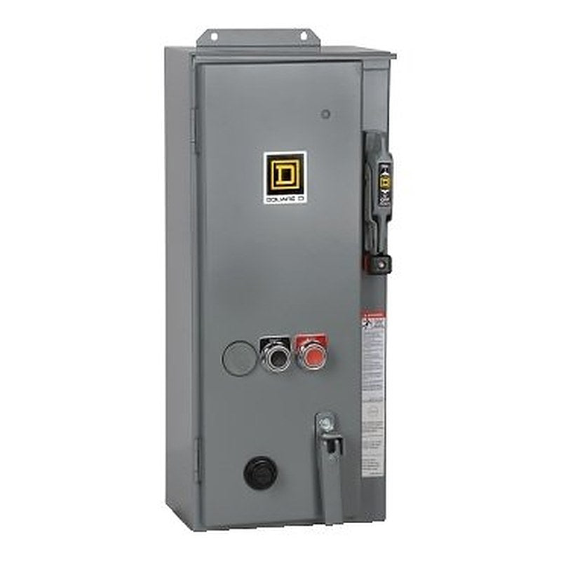NEMA Combination Starter, Type S, 30A fusible disconnect, Size 1, 27A, 5 HP at 240 VAC polyphase, 240 VAC coil, NEMA 12 [TAA] (NEMA Combination Starter Type S) is a Schneider Electric product. Designed for reliable performance and long service life. Available across Iraq — contact us for pricing and delivery options.