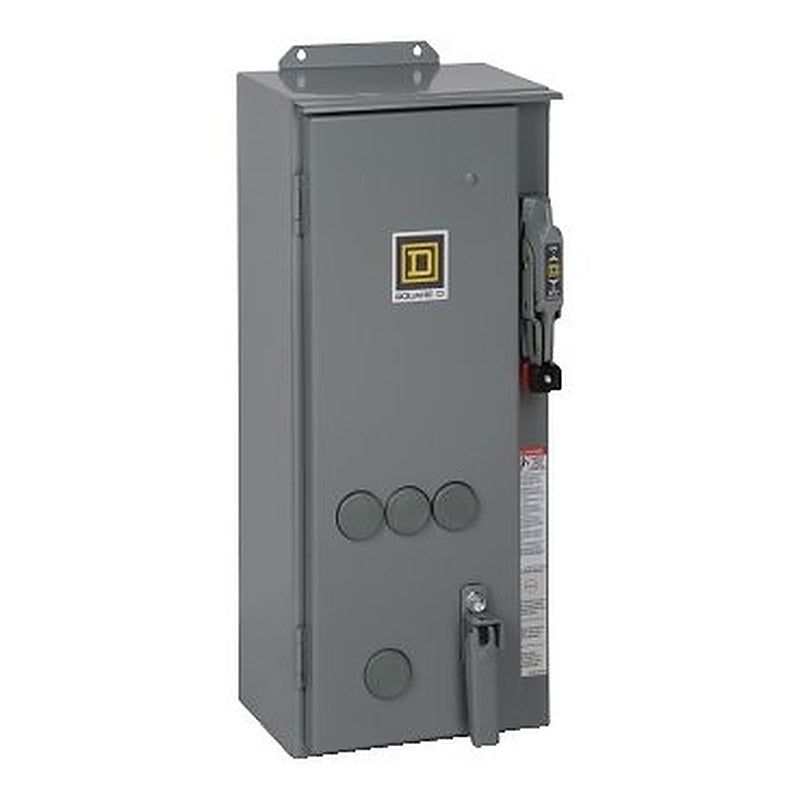 NEMA Combination Starter, Type S, 30A fusible disconnect, Size 1, 27A, 5 HP at 240 VAC polyphase, 208 VAC coil, NEMA 12 [TAA] (NEMA Combination Starter Type S) is a Schneider Electric product. Designed for reliable performance and long service life. Available across Iraq — contact us for pricing and delivery options.