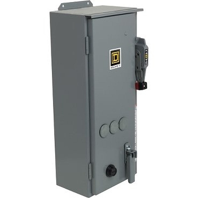 NEMA Combination Starter, Type S, 30A fusible disconnect, Size 1, 27A, 10 HP at 600 VAC polyphase, 120 VAC coil, NEMA 12 [TAA] (NEMA Combination Starter Type S) is a Schneider Electric product. Designed for reliable performance and long service life. Available across Iraq — contact us for pricing and delivery options.